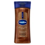 روغن بدن ژلی شاین کره کاکائو وازلین آبرسان قوی Vaseline Glazed and Glisten Golden Hour Body Gel Oil