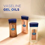 روغن بدن ژلی شاین کره کاکائو وازلین آبرسان قوی Vaseline Glazed and Glisten Golden Hour Body Gel Oil - تصویر 4