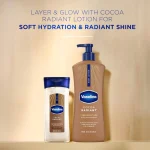 روغن بدن ژلی کاکائو وازلین آبرسان و درخشان کننده Vaseline Intensive Care Cocoa Radiant Body Gel Oil - تصویر 5