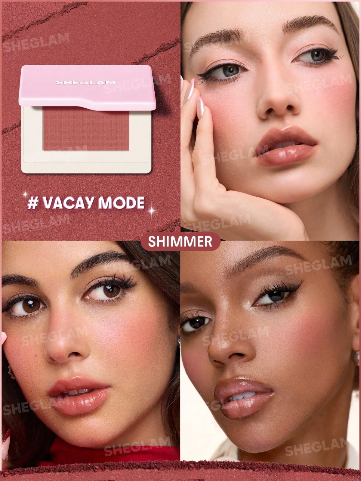 رژگونه پودری دریم تاچ شیگلم sheglam dream touch blush - Image 5