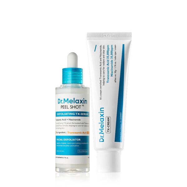 ست TXA اصلاح ملاسما و لک تیره دکتر ملاکسین Dr.Melaxin Dark Spot & Uneven Tone Peel Shot TX Duo
