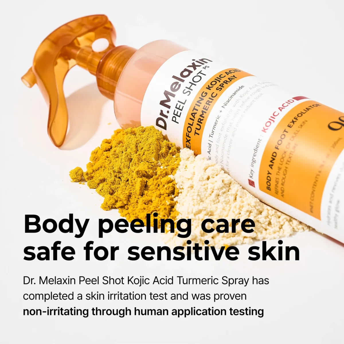 ست اصلاح رنگ و رفع تیرگی بدن دکتر ملاکسین کوجیک اسید و زردچوبه Dr.Melaxin Kojic Acid 2-Step Body Glow Routine - Image 8