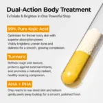 ست اصلاح رنگ و رفع تیرگی بدن دکتر ملاکسین کوجیک اسید و زردچوبه Dr.Melaxin Kojic Acid 2-Step Body Glow Routine - Image 5