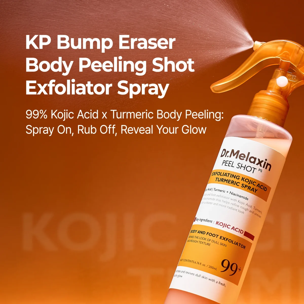 ست اصلاح رنگ و رفع تیرگی بدن دکتر ملاکسین کوجیک اسید و زردچوبه Dr.Melaxin Kojic Acid 2-Step Body Glow Routine - Image 4