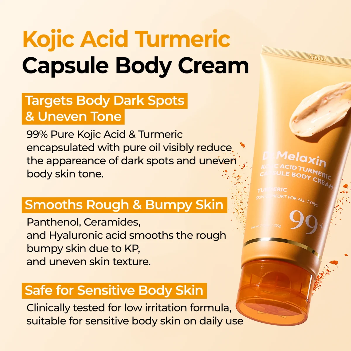 ست اصلاح رنگ و رفع تیرگی بدن دکتر ملاکسین کوجیک اسید و زردچوبه Dr.Melaxin Kojic Acid 2-Step Body Glow Routine