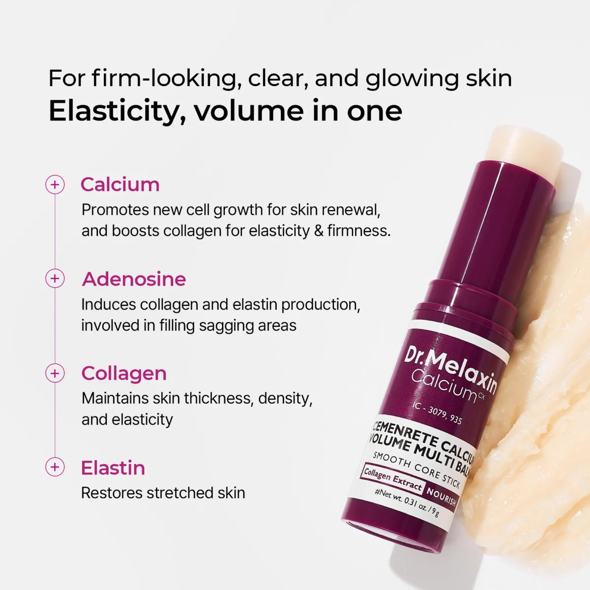 ست بالم کلسیوم و کاکتوس دکتر ملاکسین رفع منافذ و جوانساز Dr.Melaxin Cactox & Collagen Multi Pore Firming Balm Duo - Image 7