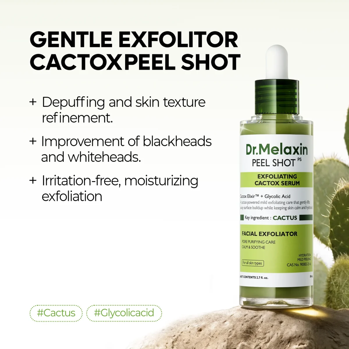 سرم لایه بردار صورت کاکتوس دکتر ملاکسین رفع منافذ باز Dr.Melaxin Peel Shot Exfoliating Cactox Serum