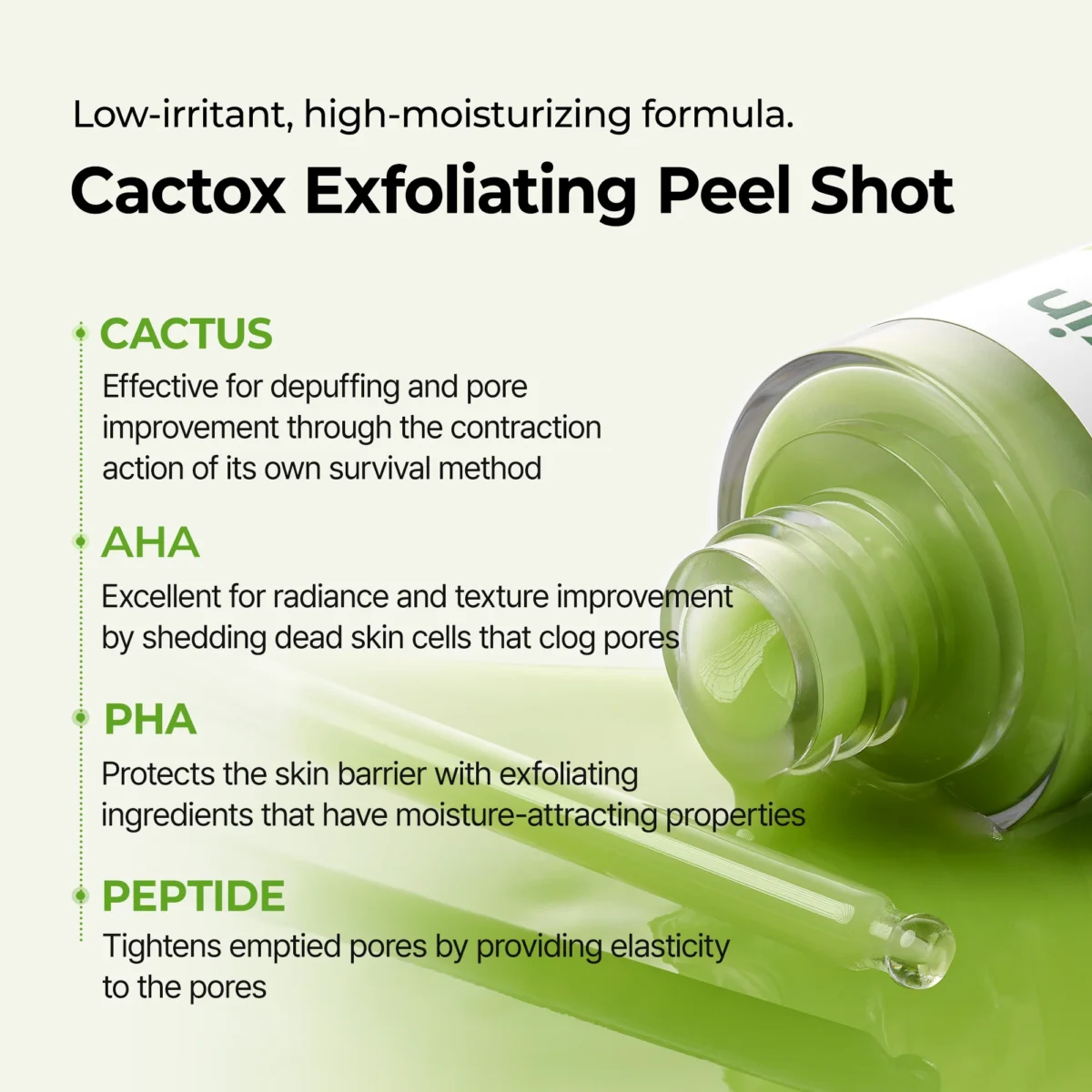 سرم لایه بردار صورت کاکتوس دکتر ملاکسین رفع منافذ باز Dr.Melaxin Peel Shot Exfoliating Cactox Serum - Image 4