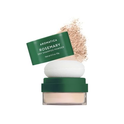 شامپو خشک رزماری آروماتیکا حجم دهنده و کنترل چربی AROMATICA Rosemary Dry Shampoo Powder