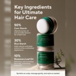 شامپو خشک رزماری آروماتیکا حجم دهنده و کنترل چربی AROMATICA Rosemary Dry Shampoo Powder - Image 3