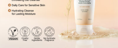 شوینده و ماسک جو دوسر پوریتو تسکین دهنده و رطوبت رسان PURITO Oat Exfoliating Facial Polish Cleanser