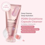 شوینده گلوتاتیون و PDRN سالمون مدی کیوب روشن و ترمیم کننده medicube Facial Cleanser PDRN Pink Glutathione Capsule Foam Cleanser - Image 5
