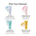 شوینده گلوتاتیون و PDRN سالمون مدی کیوب روشن و ترمیم کننده medicube Facial Cleanser PDRN Pink Glutathione Capsule Foam Cleanser - Image 3