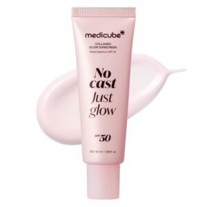 ضدافتاب کلاژن مدی کیوب جوانساز و ضدچروک medicube Sunscreen No Cast Just Glow Collagen