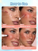 مداد دو سر کک و مک و رژگونه مایع شیگلم SHEGLAM SUNSPELL FRECKLE & FLUSH PEN