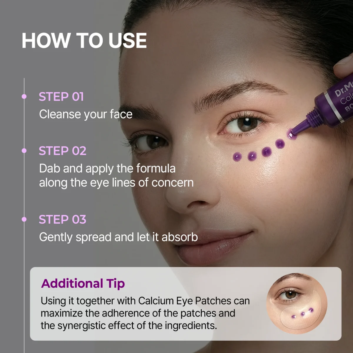 کرم دور چشم کلسیوم باندینگ دکتر ملاکسین رفع گودی و چروک عمیق Dr.Melaxin Calcium Bonding Eye Cream - Image 8