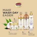 نرم‌کننده مغذی و آبرسان کرلی آفریکن پراید با عسل کاکائو و روغن نارگیل African Pride Moisture Miracle Honey, Chocolate & Coconut Oil Conditioner - Image 2