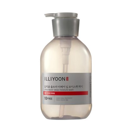 شوینده بدن اولترا ریپیر ایلیون آبرسان عمیق و ترمیم‌کننده پوست بسیار خشک ILLIYOON Ultra Repair Deep Moisture Wash