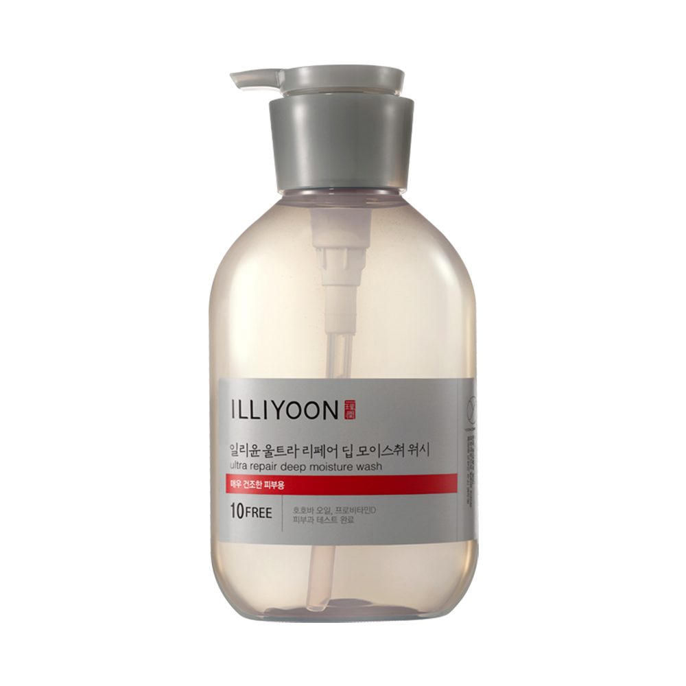 شوینده بدن اولترا ریپیر ایلیون آبرسان عمیق و ترمیم‌کننده پوست بسیار خشک ILLIYOON Ultra Repair Deep Moisture Wash