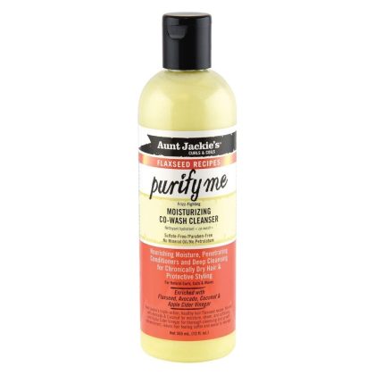 شوینده بذر کتان انت جکی آبرسان،ضدوز مو خشک و فر Aunt Jackie's Moisturizing Co-Wash Cleanser