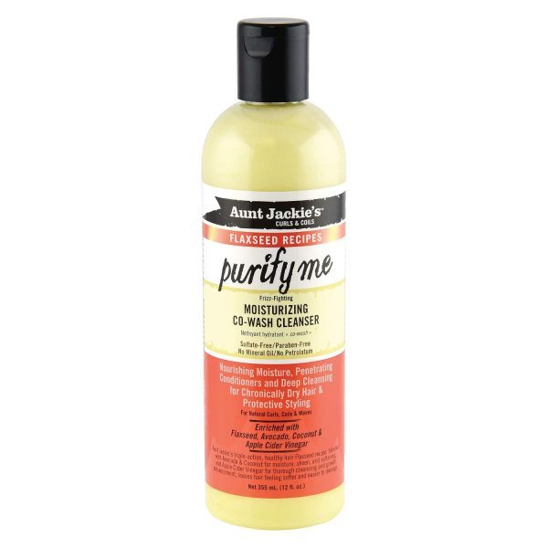 شوینده بذر کتان انت جکی آبرسان،ضدوز مو خشک و فر Aunt Jackie's Moisturizing Co-Wash Cleanser