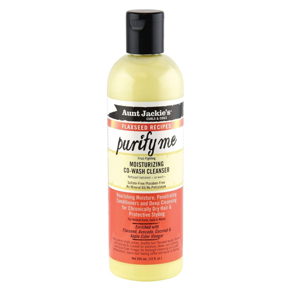شوینده بذر کتان انت جکی آبرسان،ضدوز مو خشک و فر Aunt Jackie's Moisturizing Co-Wash Cleanser