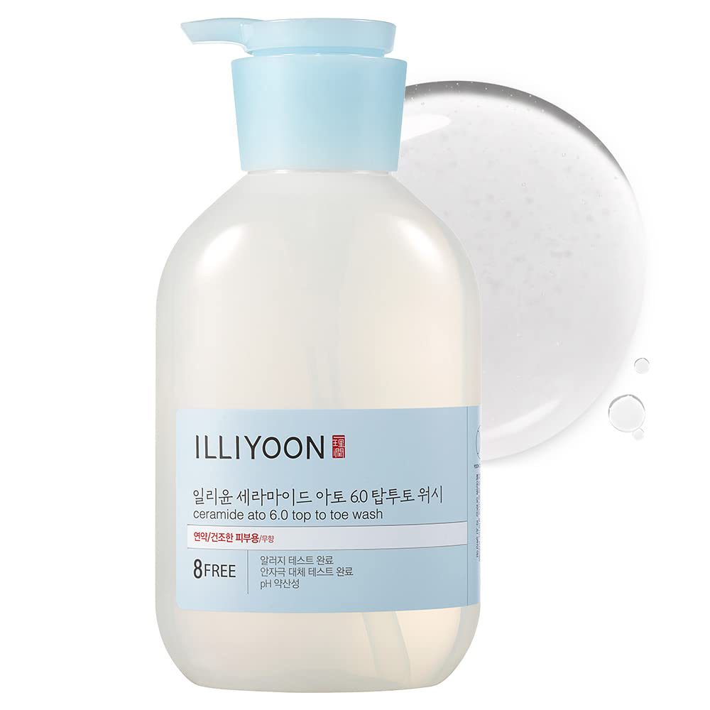 شوینده سرامید سر تا پا ایلیون آبرسان و محافظ پوست خشک و حساس ILLIYOON Ceramide Ato 6.0 Top To Toe Wash
