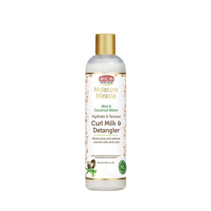 شیر موی آبرسان و ضد گره‌ کرلی آفریکن پراید African Pride Moisture Miracle Hydrate & Renew Curl Milk & Hair Detangler