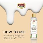 شیر موی آبرسان و ضد گره‌ کرلی آفریکن پراید African Pride Moisture Miracle Hydrate & Renew Curl Milk & Hair Detangler - Image 4
