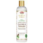 شیر موی آبرسان و ضد گره‌ کرلی آفریکن پراید African Pride Moisture Miracle Hydrate & Renew Curl Milk & Hair Detangler - Image 2