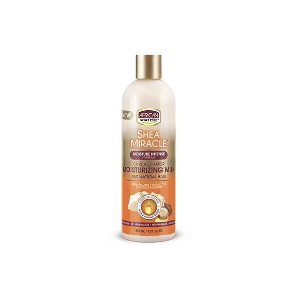 شیر موی اکتیویتور کرلی و آبرسان آفریکن پراید شی باتر African Pride Shea Miracle Curl Activator Moisturizing Milk