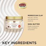 ماسک موی آفریکن پراید با خاک رس مراکشی و شی باتر African Pride Moisture Miracle Moroccan Clay & Shea Butter Heat Activated Masque - Image 5