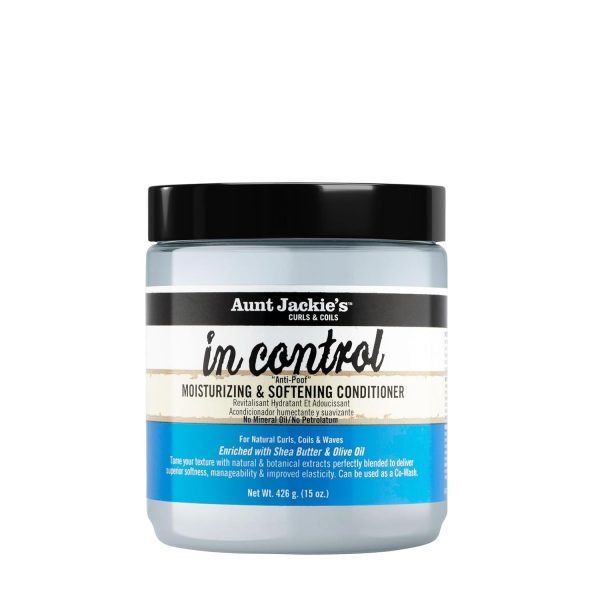 نرم‌کننده آبرسان و ضدپف کرلی آنت جکی Aunt Jackie's In Control “Anti-Poof” Conditioner