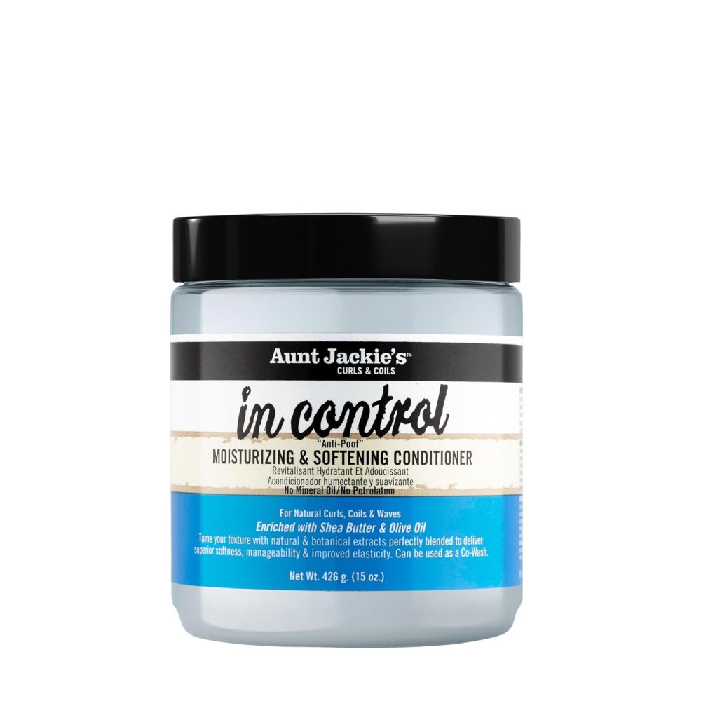 نرم‌کننده آبرسان و ضدپف کرلی آنت جکی Aunt Jackie's In Control “Anti-Poof” Conditioner