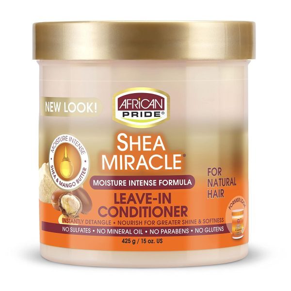 نرم‌کننده بدون آبکشی و ضدشکنندگی آفریکن پراید African Pride Shea Miracle Leave-In Conditioner