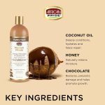 نرم‌کننده مغذی و آبرسان کرلی آفریکن پراید با عسل کاکائو و روغن نارگیل African Pride Moisture Miracle Honey, Chocolate & Coconut Oil Conditioner - Image 6