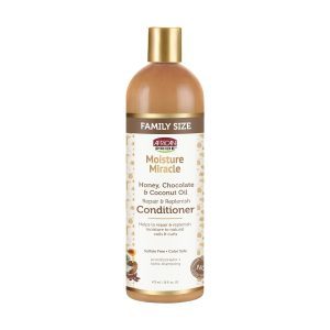 نرم‌کننده مغذی و آبرسان کرلی آفریکن پراید با عسل کاکائو و روغن نارگیل African Pride Moisture Miracle Honey, Chocolate & Coconut Oil Conditioner