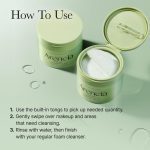 پد روغنی پاک‌کننده منافذ آرنسیا پاک‌کننده آرایش با برنج و چای سبز ARENCIA Pore Melt Cleansing Oil Pad - Image 3