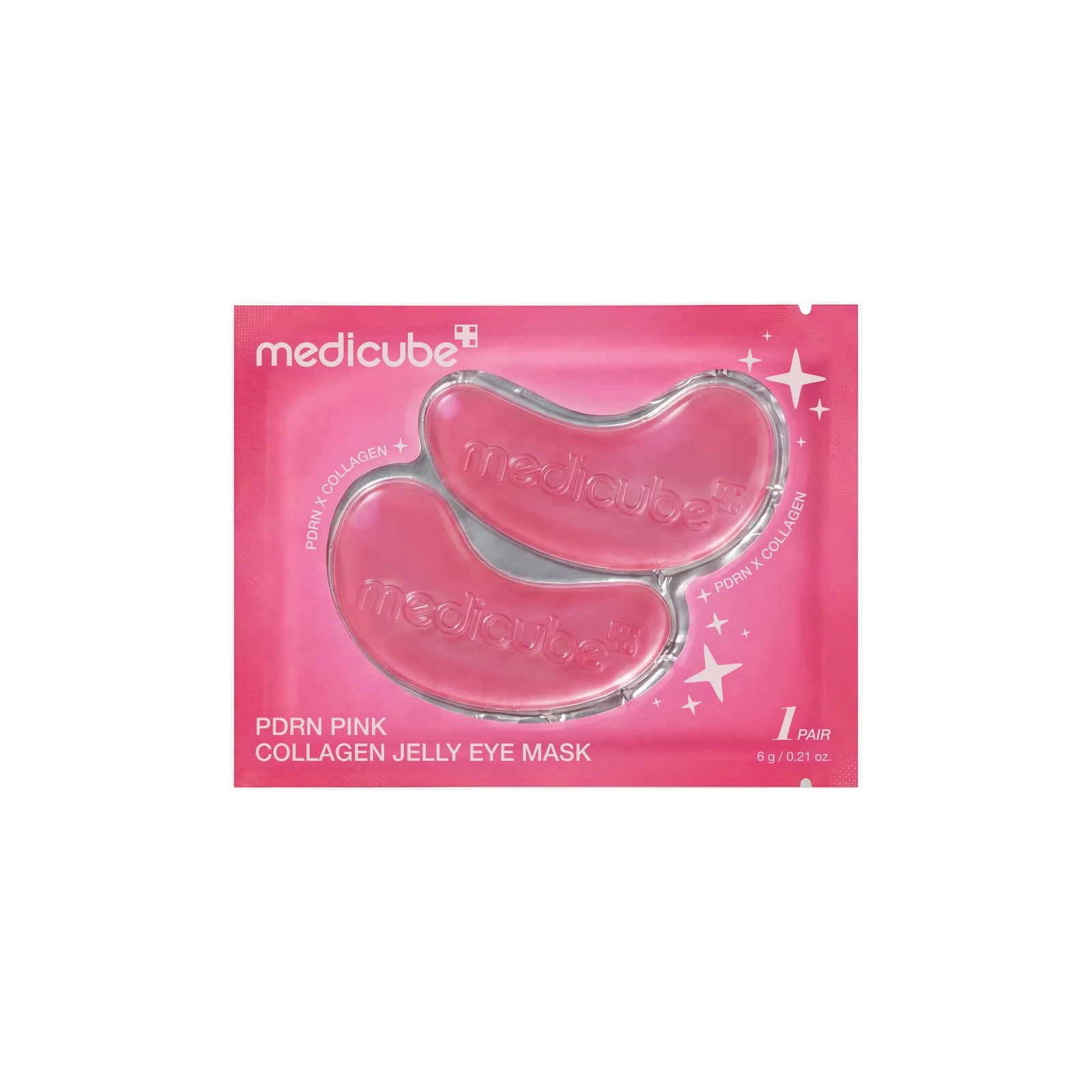 پچ دور چشم کلاژن و PDRN صورتی مدی‌کیوب جوانساز احیا و آبرسان Medicube PDRN Pink Collagen Jelly Eye Mask