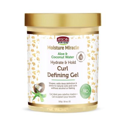 ژل آبرسان و حالت‌دهنده قوی کرلی آفریکن پراید African Pride Moisture Miracle Hydrate & Hold Curl Defining Gel