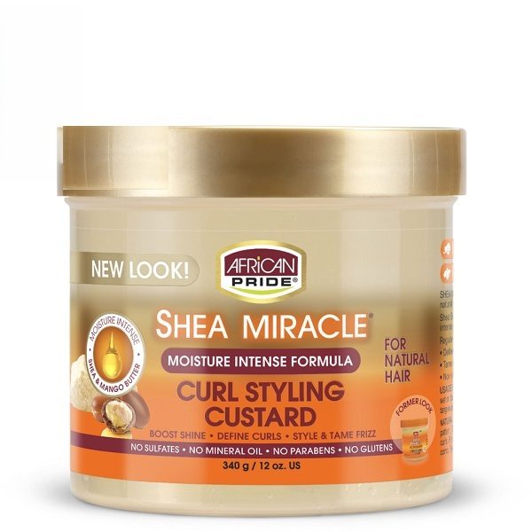 کاسترد ژلی شی باتر آفریکن پراید آبرسان و حالت‌دهنده کرلی African Pride Shea Butter Curl Style Custard Gel