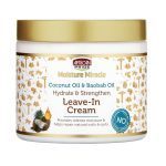 کرم بدون آبکشی مو آفریکن پراید آبرسان و ضدشکنندگی با روغن نارگیل و بائوباب African Pride Coconut Oil & Baobab Oil Leave-In Cream