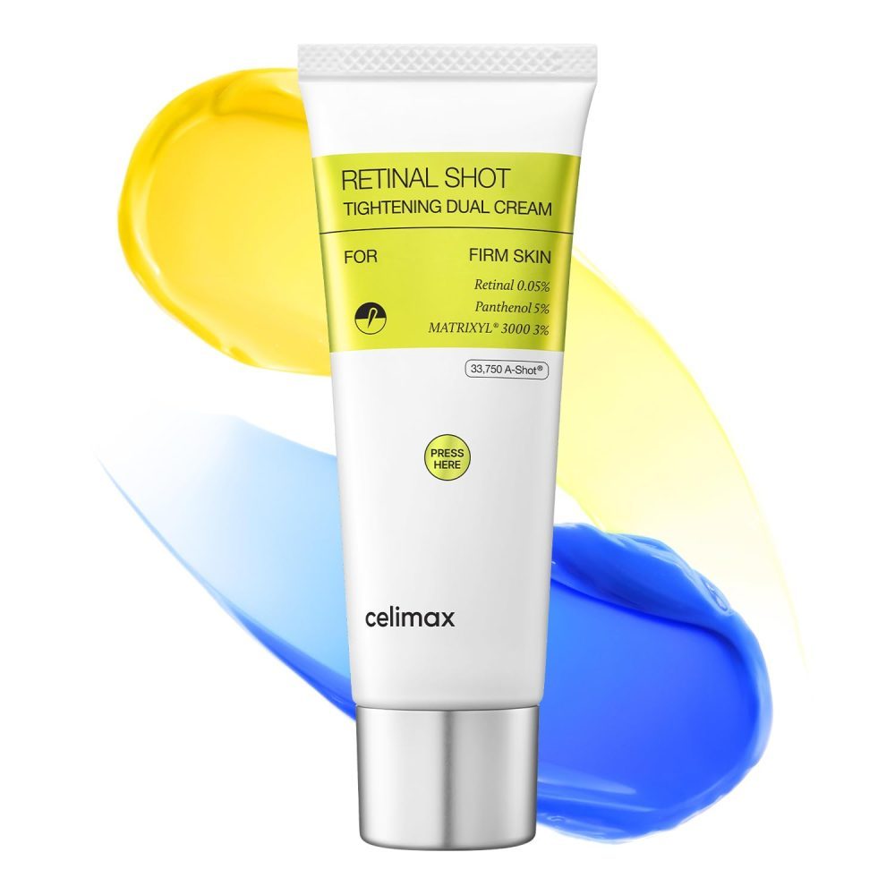 کرم دوگانه رتینال شات سلیمکس ضدچروک، سفت‌کننده و جوانساز پوست Celimax The Vita-A Retinal Shot Tightening Dual Cream
