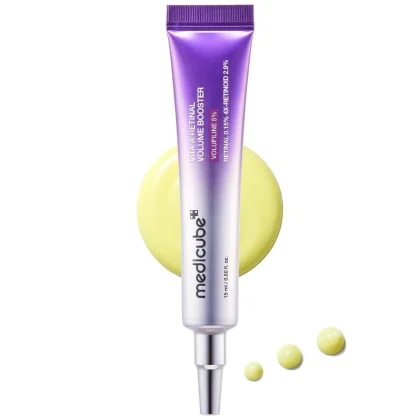 بوستر سرم رتینال مدی کیوب ضدچروک و حجم دهنده صورت و گردن medicube Vita A Retinal Volume Booster Serum