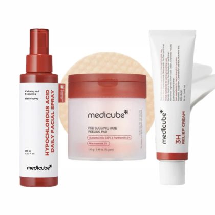 روتین ۳ مرحله‌ای ترمیم کننده و ضدجوش التهاب مدی کیوب medicube