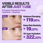 ماسک حبابی جوانساز NAD و PDRN و EGF نامبوزین numbuzin No.9 NAD+ PDRN Plumping Glow Bubble Mask - Image 4