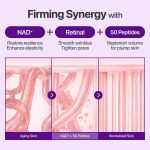 کرم دور چشم NAD و رتینال نامبوزین ضدچروک و جوانساز  Numbuzin No.9 NAD+ Retinal Volumetox Eye Cream - Image 9