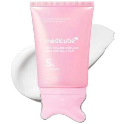 گواشا ضدچروک و سفت‌کننده گردن PDRN مدی کیوب Medicube PDRN Collagen Gua Sha Neck Wrinkle Cream