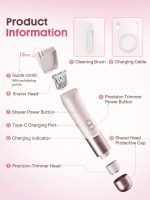 شیور 2 سر شیگلم صورت، بدن و  بیکینی sheglam Moves Dual-Head Electric Bikini Trimmer - Image 2