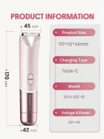 شیور 2 سر شیگلم صورت، بدن و  بیکینی sheglam Moves Dual-Head Electric Bikini Trimmer - Image 11
